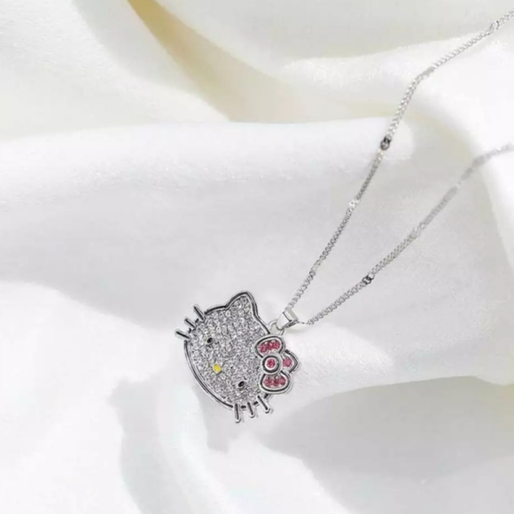 Hello Kitty Rhinestone Necklace - Picture 12 of 13